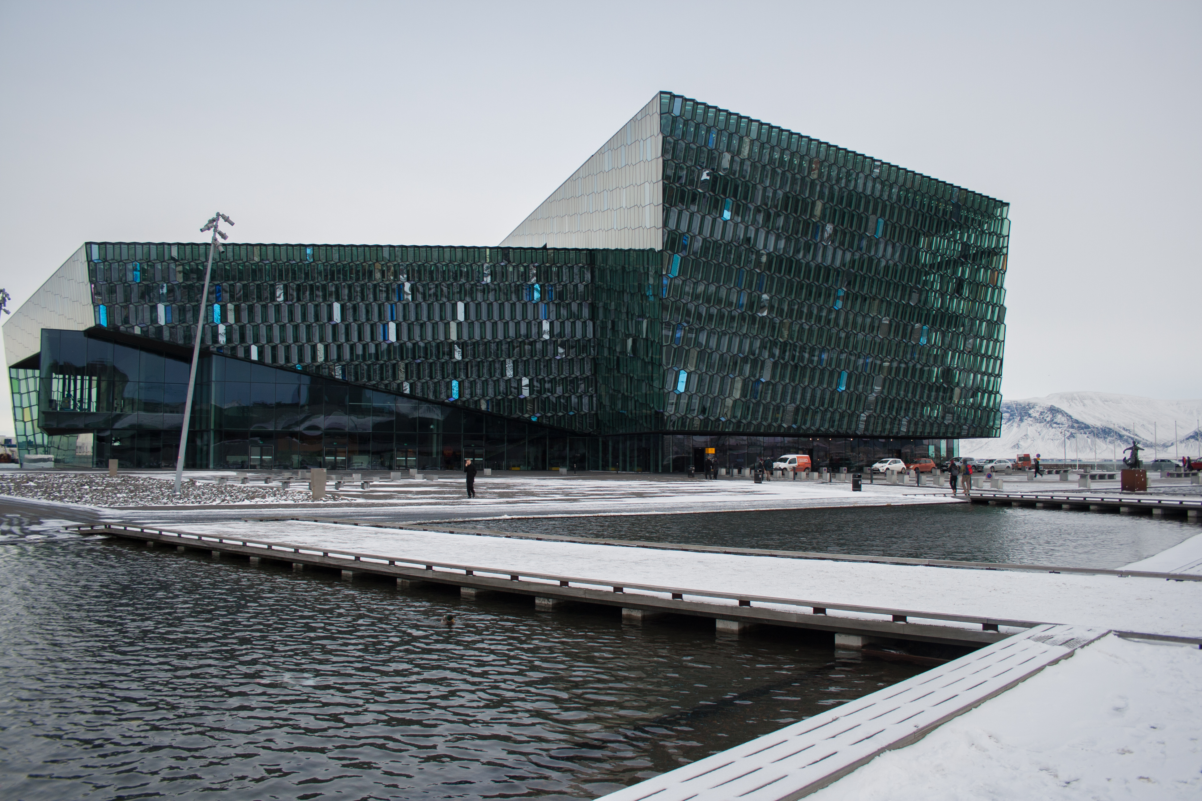The architecture and decor of Harpa were inspired by Icelandic nature