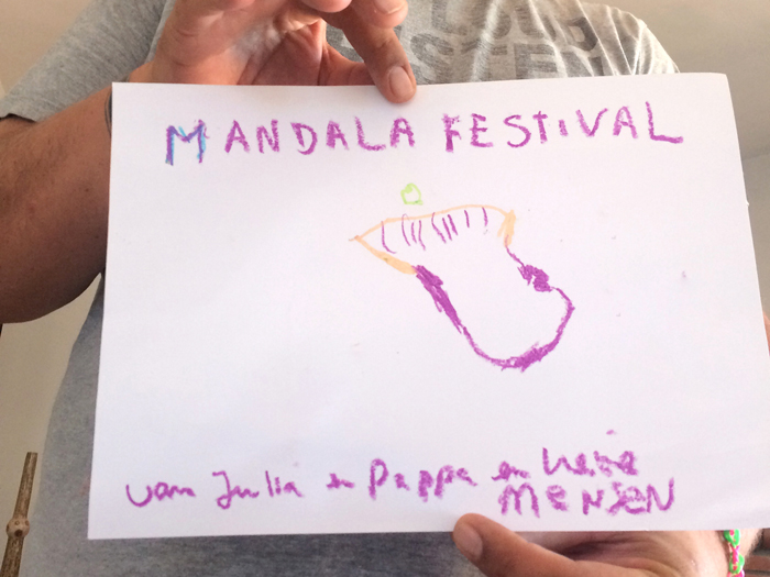 The drawing that inspired Mandala Festival